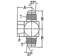 2031 Female Pipe to Male JIC